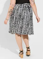 Warner Bros Beetlejuice Midi Challis Skater Skirt