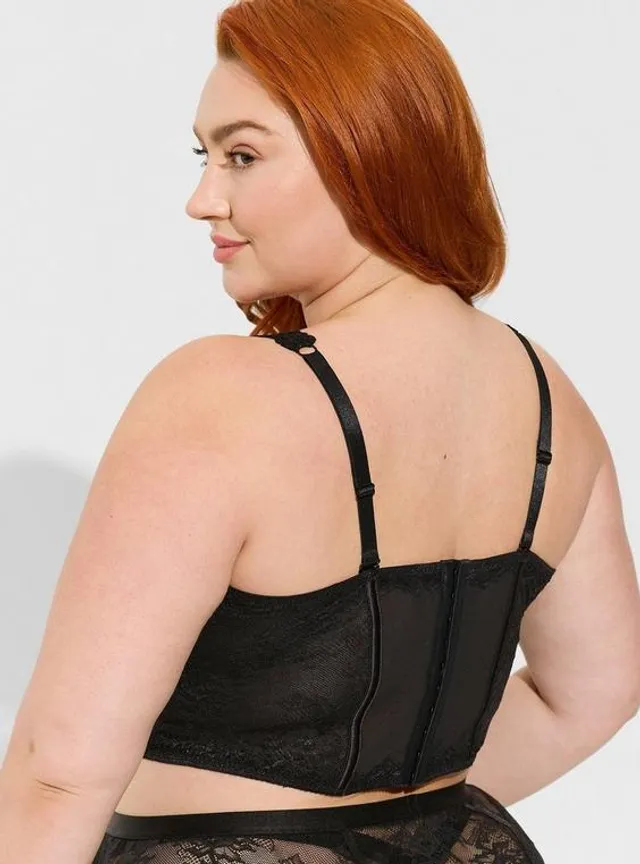 TORRID Retro Lace Bustier with Removable Straps