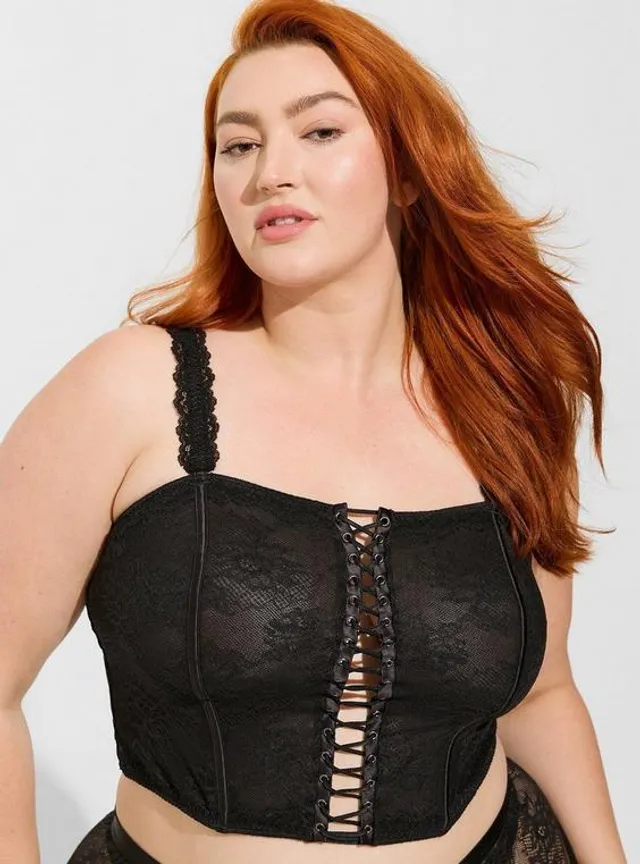 TORRID Retro Lace Bustier with Removable Straps