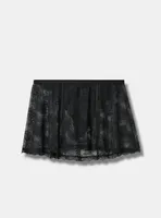 Retro Lace Skirt with G-String Panty