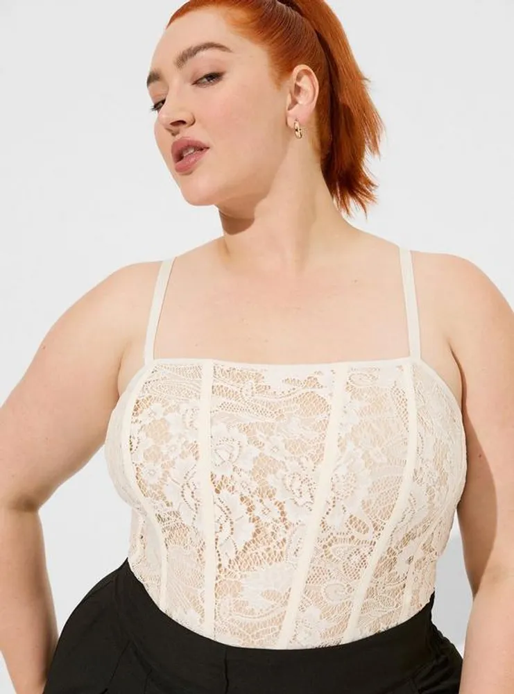 TORRID Lace Corset Crop Top