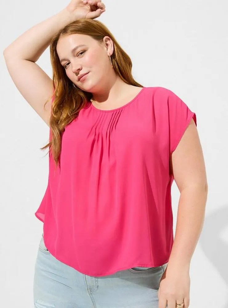 TORRID Peplum Georgette Ruffle Surplice Tank Top