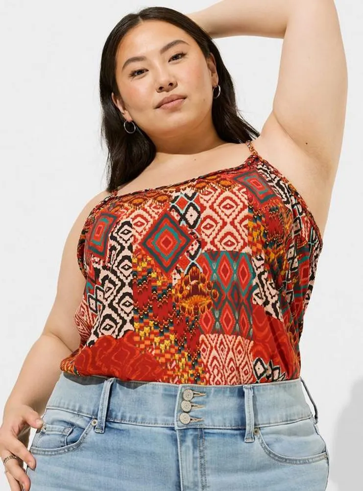 TORRID Challis Braided Sleeveless Tank