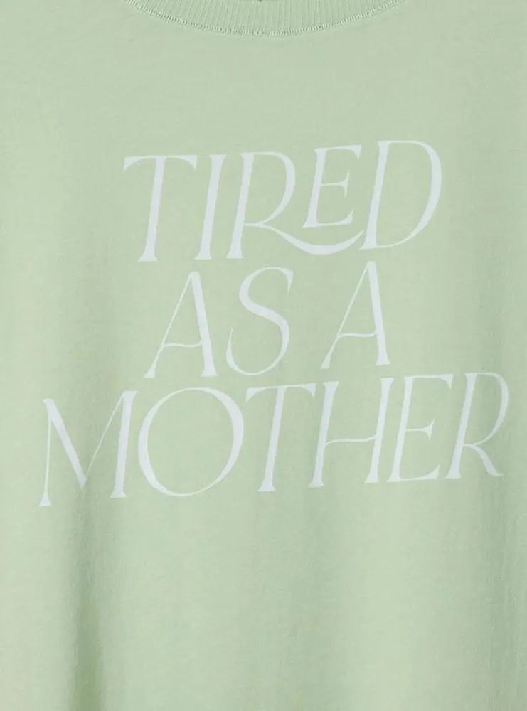 Tired Mother Vintage Cotton Jersey Crew Neck Tee