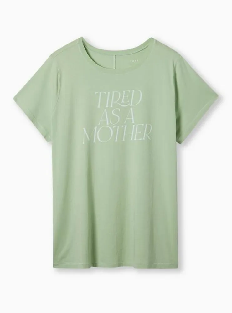 Tired Mother Vintage Cotton Jersey Crew Neck Tee