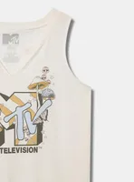MTV Classic Fit Cotton Notch Neck Tank