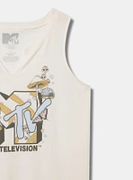 MTV Classic Fit Cotton Notch Neck Tank