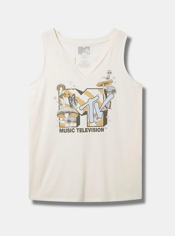 MTV Classic Fit Cotton Notch Neck Tank