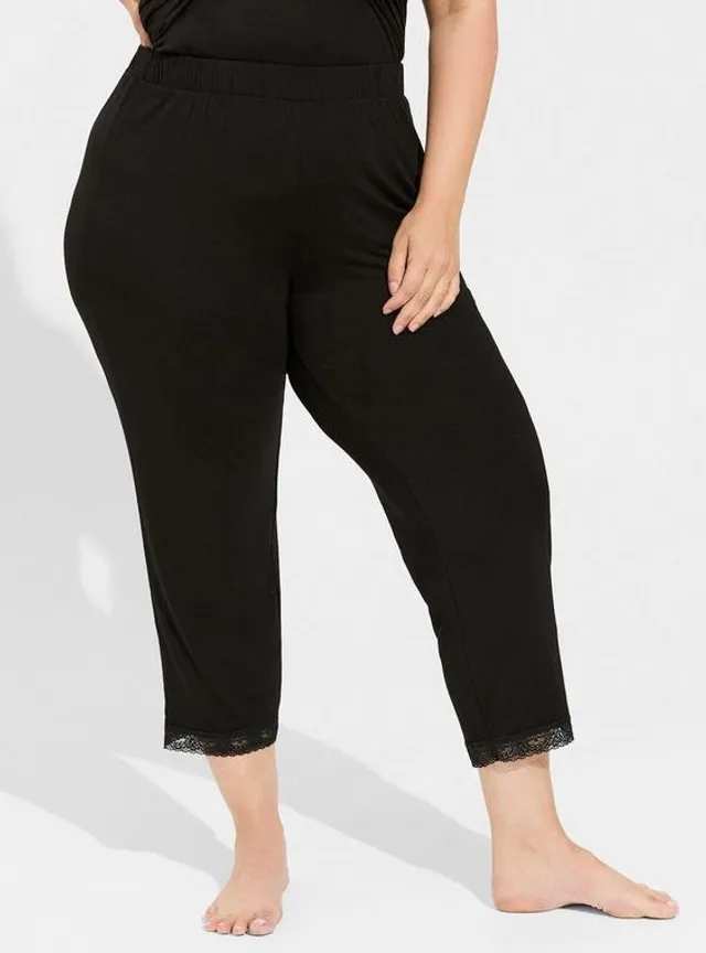 TORRID Jersey Crop Lace Trim Sleep Pant