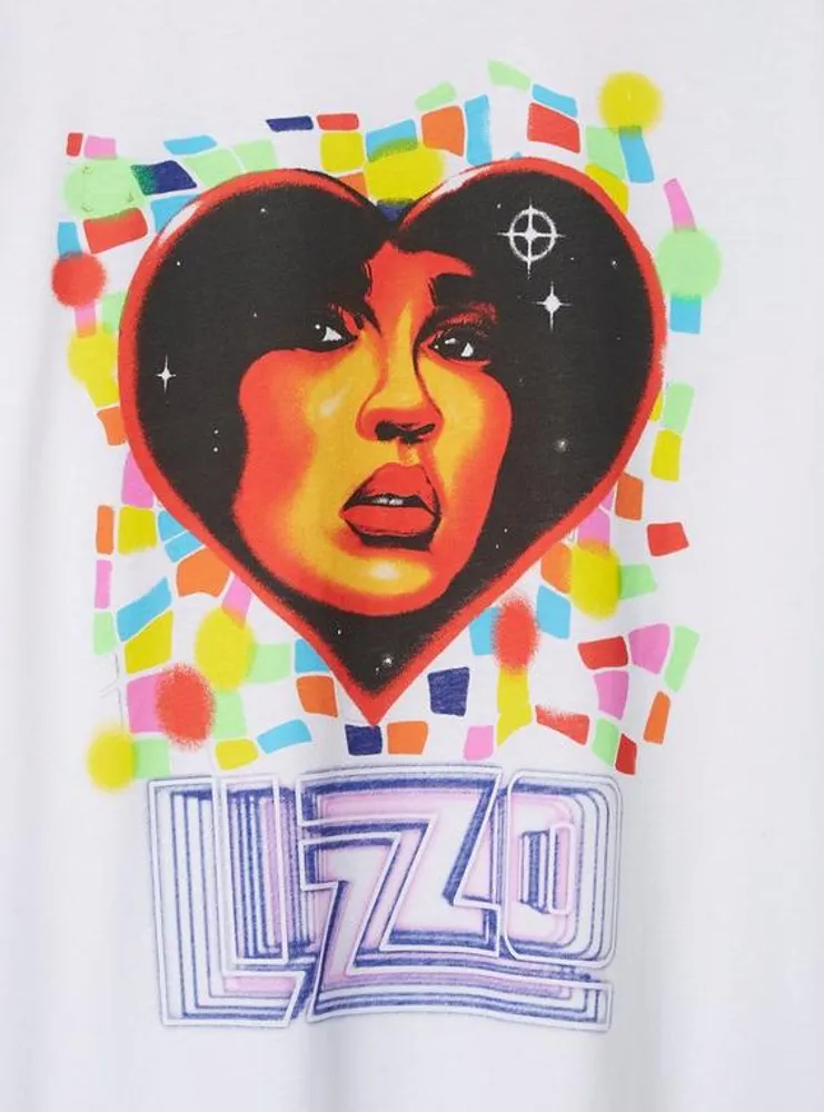 Lizzo Classic Fit Cotton Ringer Tee