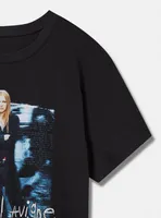 Avril Lavigne Relaxed Fit Cotton Crew Neck Tee