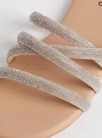 Embellished Tube Strap Sandal (WW)