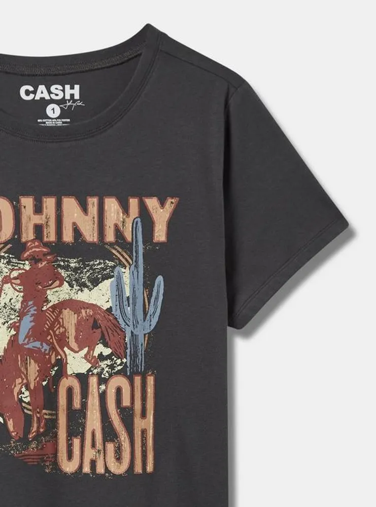 Johnny Cash Classic Fit Cotton Crew Tee