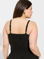 Seersucker Sleeveless Bralette