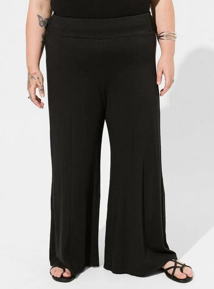 Festi Slub Jersey Wide Leg Pant