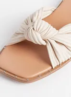 Soft Knot Slide Sandal (WW