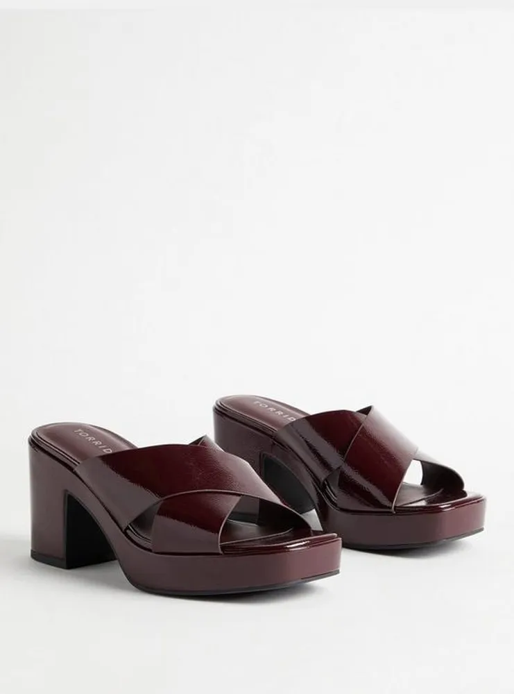 Cross Band Heeled Sandal (WW)