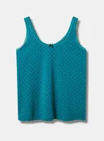 Cotton Lace Trim Sleep Tank