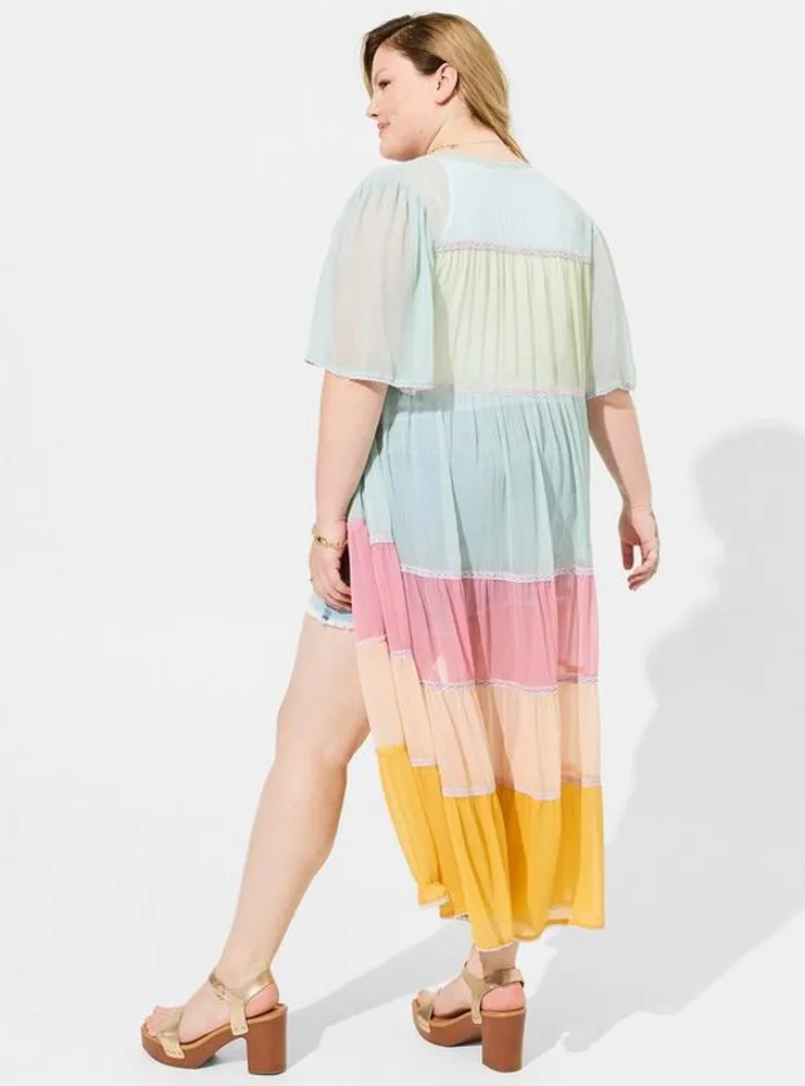 Festi Chiffon Tiered Kimono