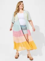 Festi Chiffon Tiered Kimono