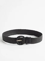 All Over Raffia Stretch Belt