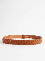 Link Weave Denim Belt