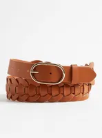 Link Weave Denim Belt