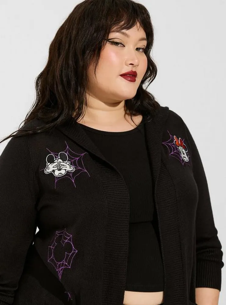 Disney Mickey And Minnie Mouse Halloween Cardigan With Hood Sweater