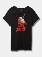 Warner Bros Friday The 13th Relaxed Fit Destructed Tee