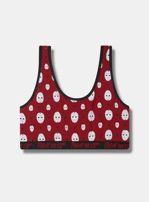 Friday The 13th Cotton Scoop Neck Bralette