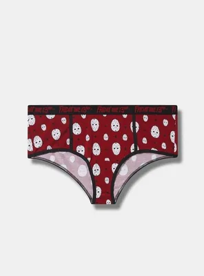 Friday The 13th Cheeky Mid Rise Cotton Panty