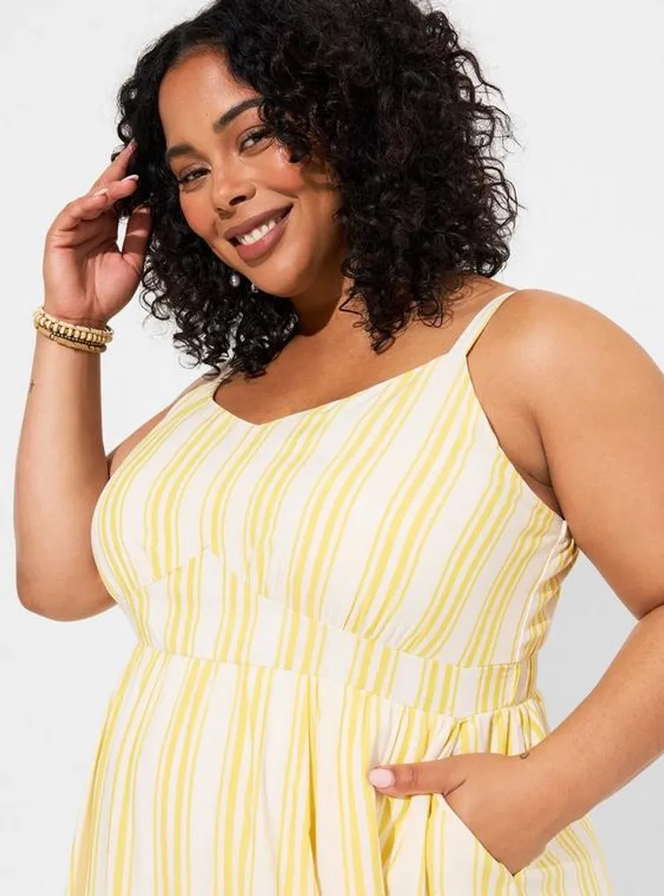 Plus Size - Midi Challis Smocked Tiered Dress - Torrid