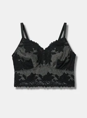 Lightly Lined Heather Lace Bralette