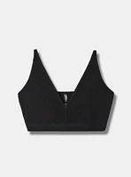 Lightly Lined Rib Plunge Bralette