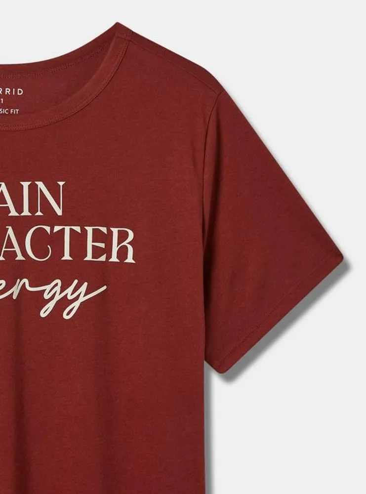 Main Character Everyday Signature Jersey Crew Neck Tee