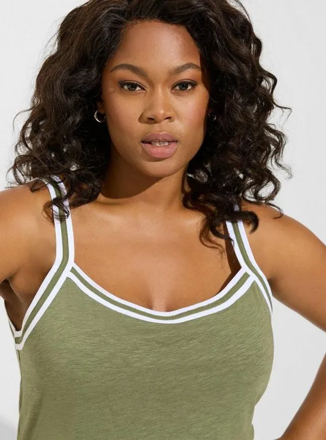 TORRID Super Soft Slub Scoop Neck Varsity Cami