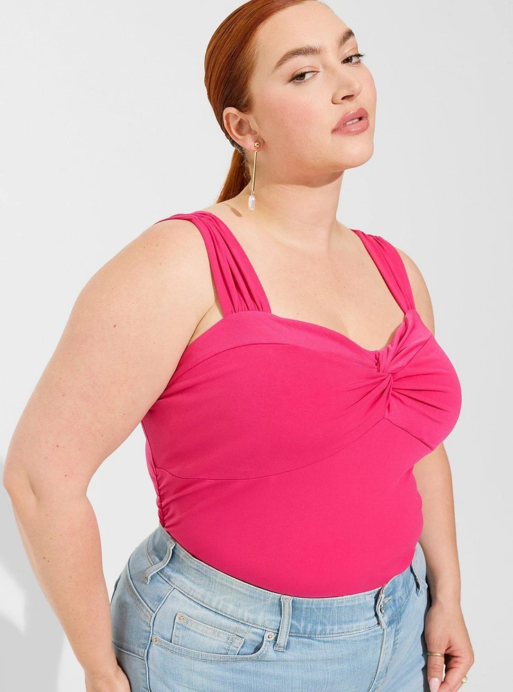Studio Knit Sweetheart Twist Top
