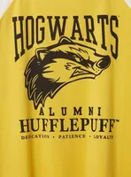 Harry Potter Hufflepuff Classic Fit Cotton Varsity Boatneck Tee