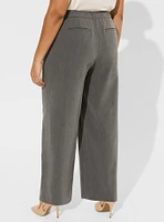 Wide Leg City Twill High Rise Pant