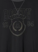 Boston Classic Fit Cotton Crew Neck Varsity Tee