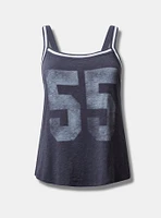 55 Classic Fit Super Soft Crew Neck Varsity Tank