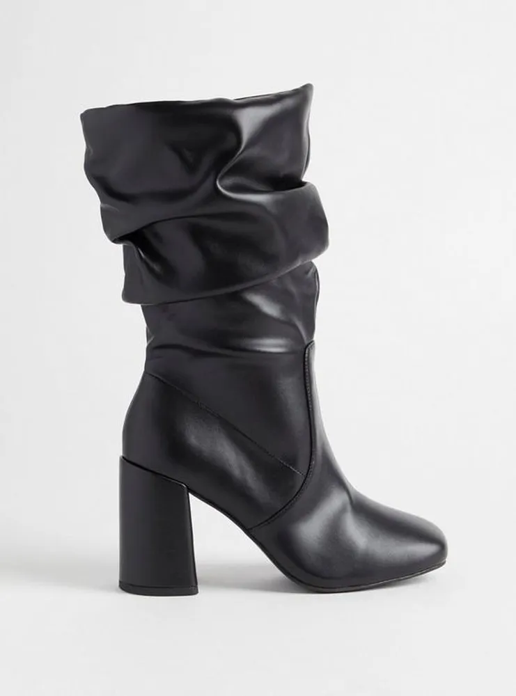 Slouchy Mid Calf Boot (WW