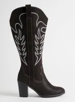 Tall Shaft Heeled Western Boot (WW)