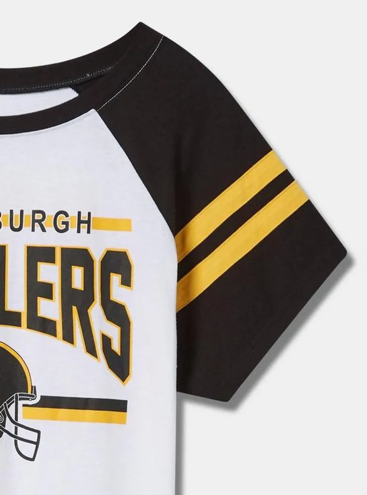 NFL Pittsburgh Steelers Classic Fit Cotton Boatneck Varsity Tee