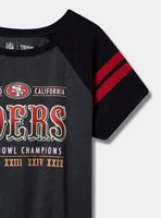 NFL San Francisco 49ers Classic Fit Cotton Boatneck Varsity Tee