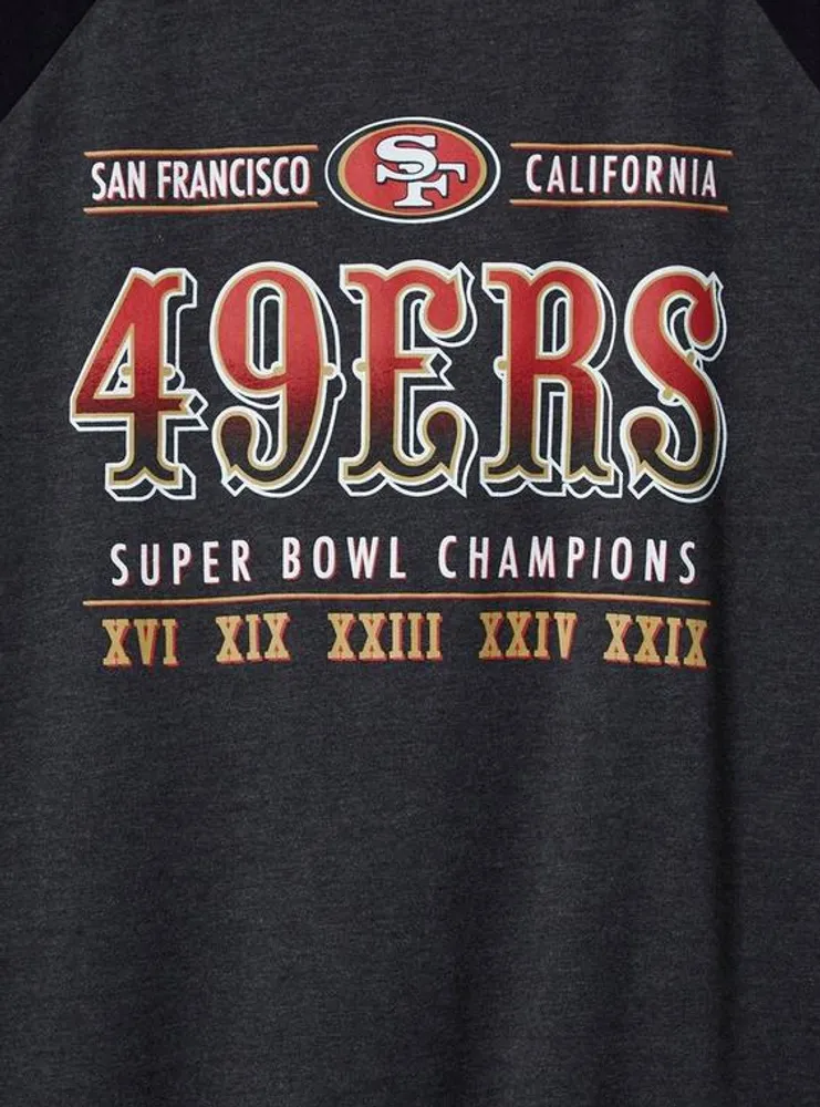 NFL San Francisco 49ers Classic Fit Cotton Boatneck Varsity Tee