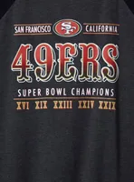 NFL San Francisco 49ers Classic Fit Cotton Boatneck Varsity Tee