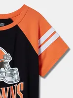 NFL Cleveland Browns Classic Fit Cotton Boatneck Varsity Tee