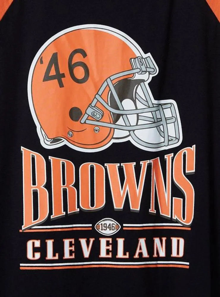 NFL Cleveland Browns Classic Fit Cotton Boatneck Varsity Tee