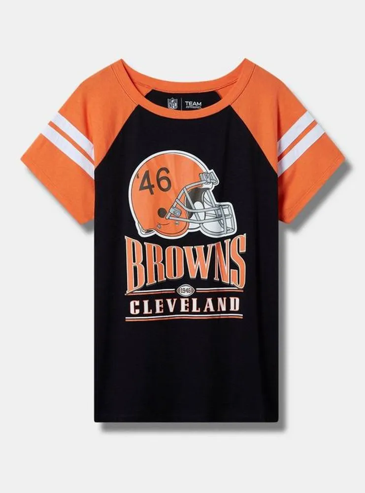 NFL Cleveland Browns Classic Fit Cotton Boatneck Varsity Tee